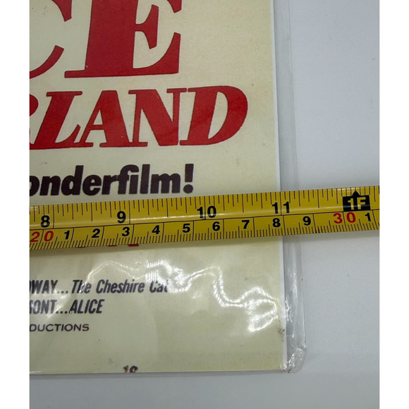 1951 Disney Alice In Wonderland Movie Poster 11X17 Mad Hatter Tea Party - Picture 5 of 6